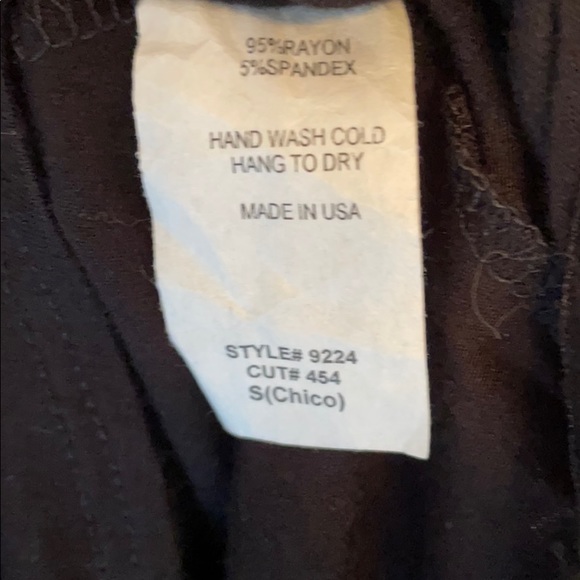 NWT Goo Yoo floral keyhole black flowy stretchy - Picture 6 of 6